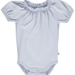 Kurzarmbody Puffärmel hellblau 62