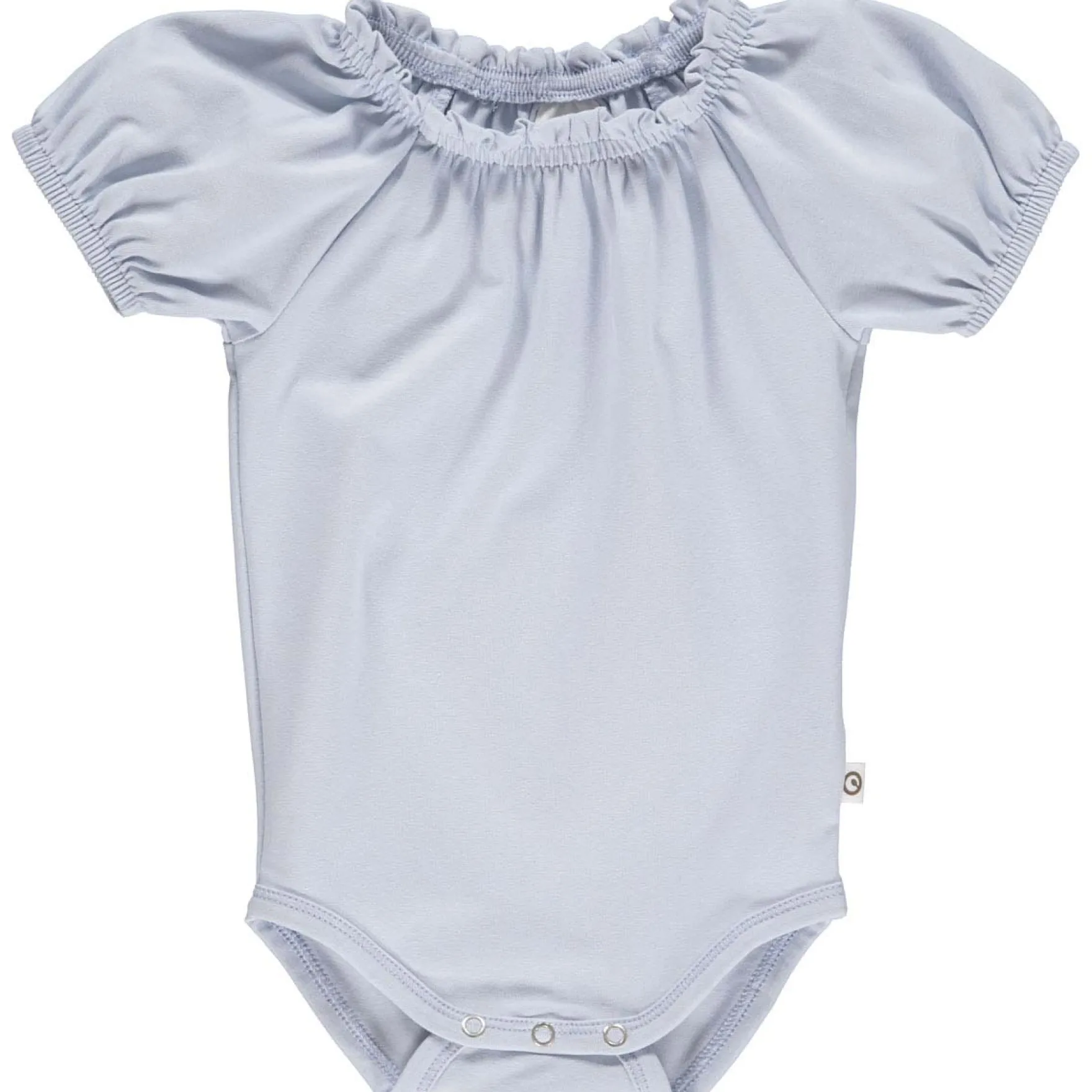 Kurzarmbody Puffärmel hellblau 62