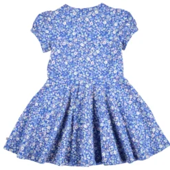 Kurzarmkleid mit Puffärmeln „Primrose“ azure blue 128