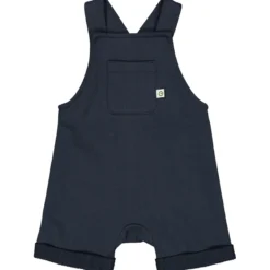 Kurze Sweat-Latzhose dunkelblau 86