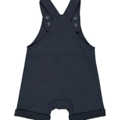 Kurze Sweat-Latzhose dunkelblau 86