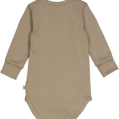 Langarmbody braunbeige 68