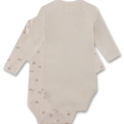 Langarmbody 2er Pack "Rainbow" beige 62