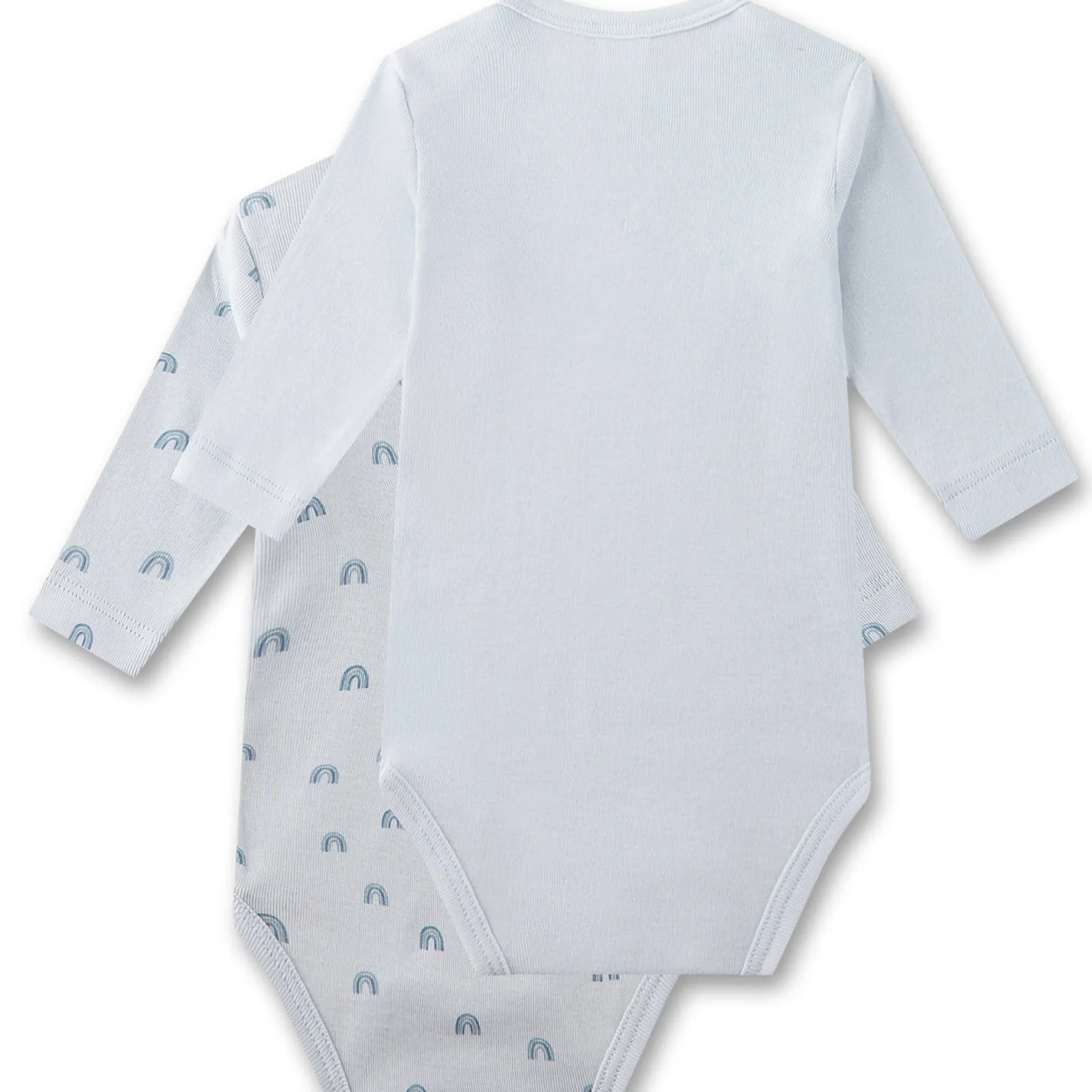 Langarmbody 2er Pack "Rainbow" hellblau 62