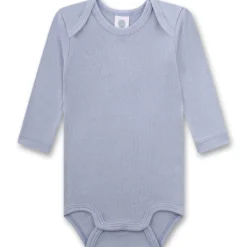 Langarmbody 2er-Set "Mammut" weiß-blau 74