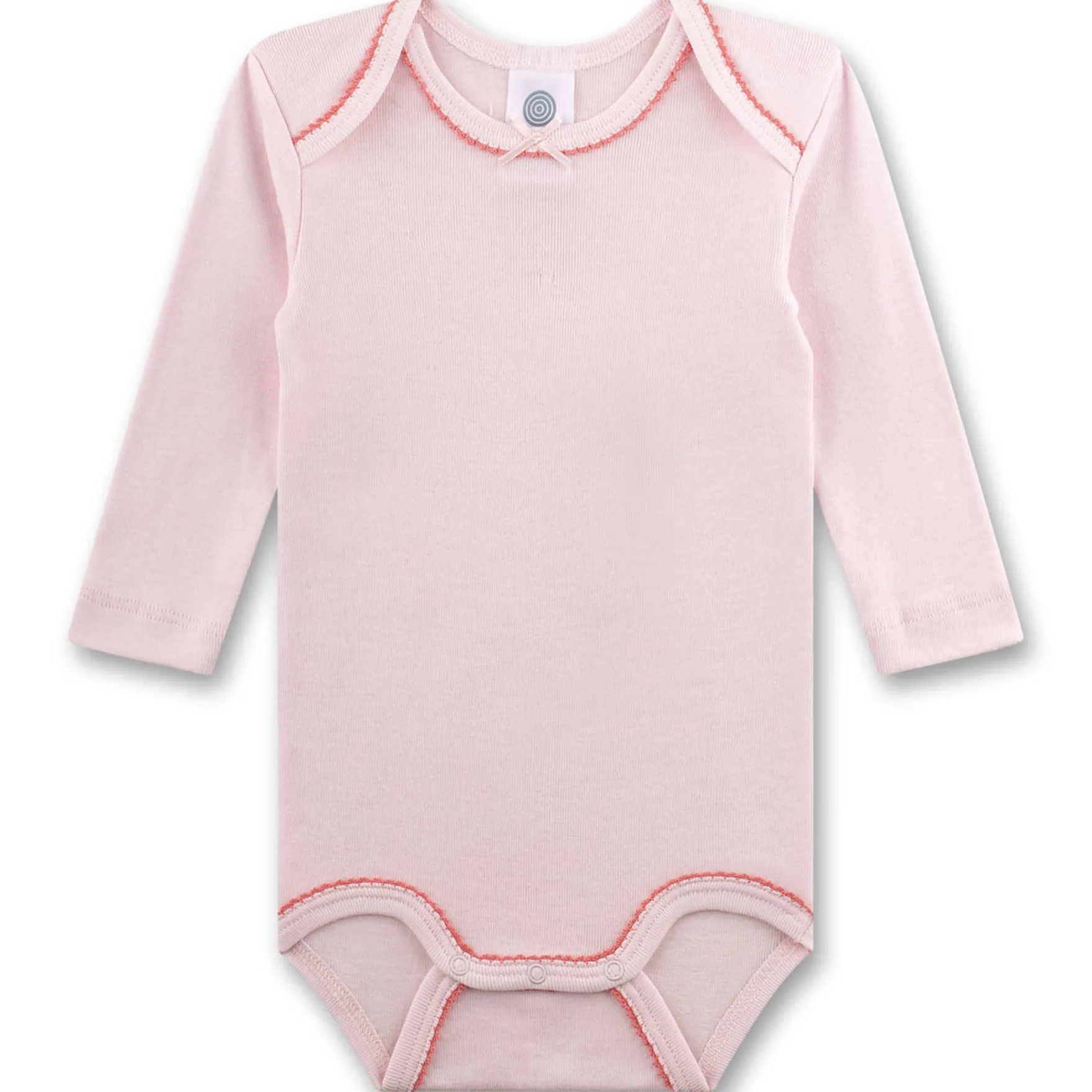 Langarmbody 2er-Set "Vögelein" weiß-rosa 98