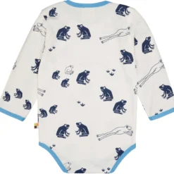 Langarmbody "Frosch" ultramarin 50/56