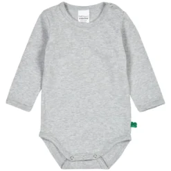 Langarmbody grau 80