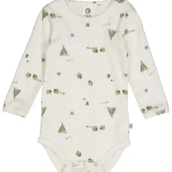 Langarmbody "kleine Farm" creme 68