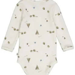 Langarmbody "kleine Farm" creme 68