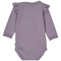 Langarmbody mit Puffärmel lila fog 86