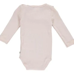 Langarmbody Rüsche hellrosa 68
