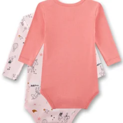 Langarmbody-Set "Magie" rosa-apricot 74
