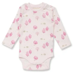 Langarmbody "Wald" rosa 74