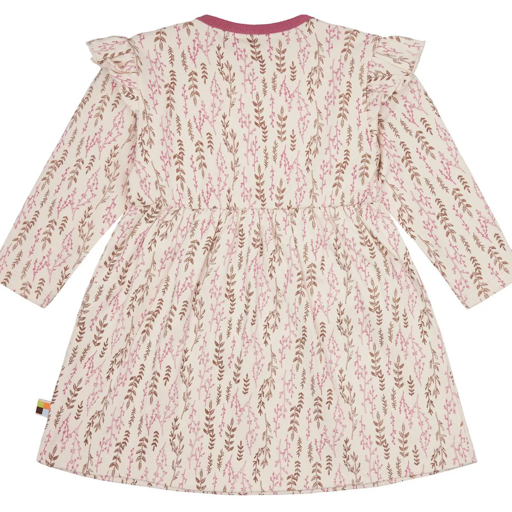 Langarm-Kleid "Floral" creme-rouge 110/116