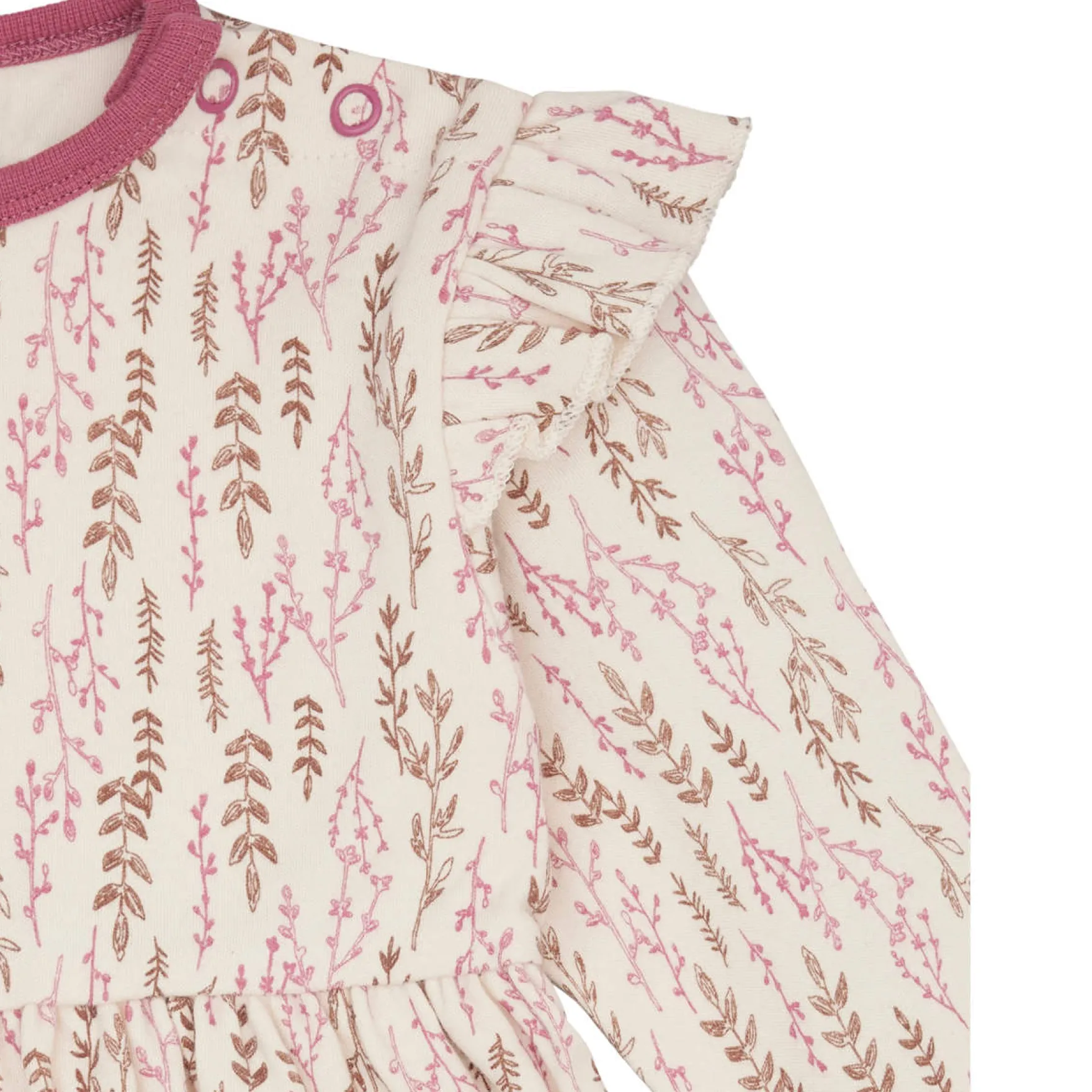 Langarm-Kleid "Floral" creme-rouge 110/116