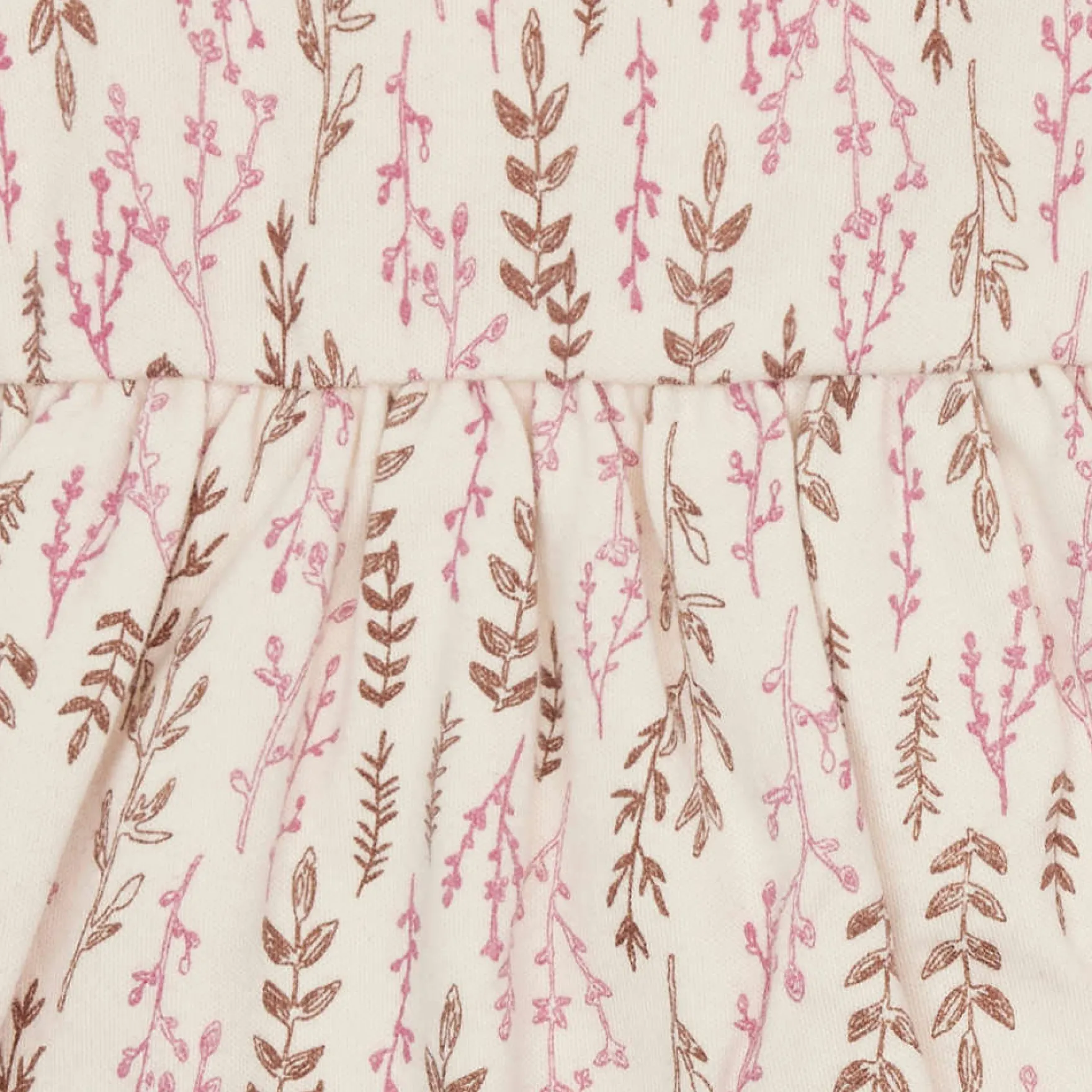 Langarm-Kleid "Floral" creme-rouge 110/116