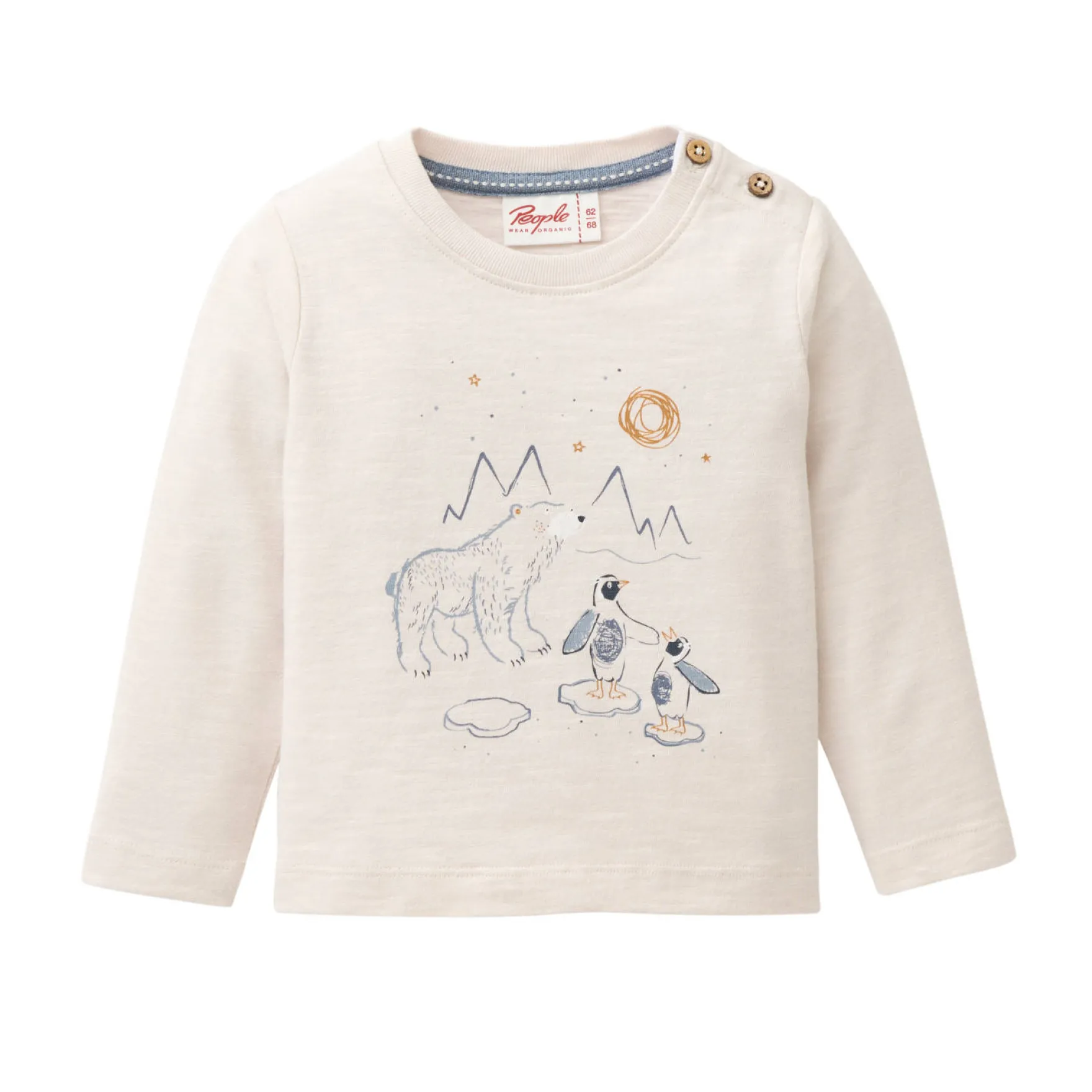 Langarmshirt "Arktische Freunde" kitt 98/104
