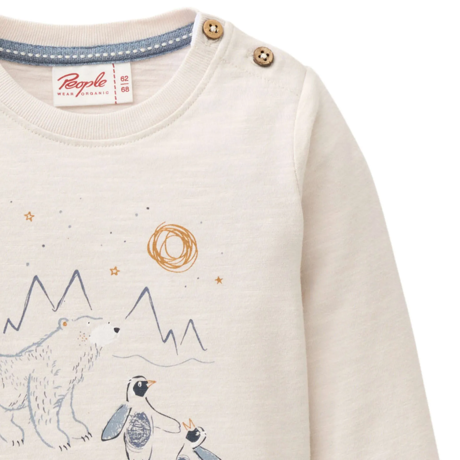 Langarmshirt "Arktische Freunde" kitt 98/104