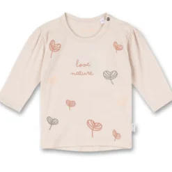 Langarmshirt "Blätter" creme 62