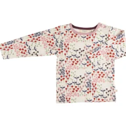 Langarmshirt "Blumen" ivory