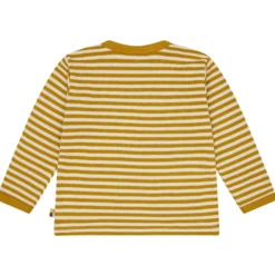 Langarmshirt curry geringelt110/116