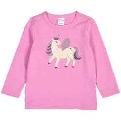 Langarmshirt "Einhorn" pink 98