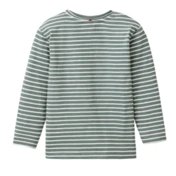 Langarmshirt "Elchkopf" eukalyptus geringelt 122/128