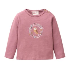Langarmshirt "Eule" dunkelmalve 98/104