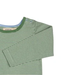 Langarmshirt grün geringelt 116