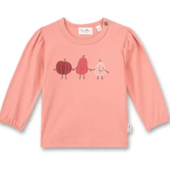 Langarmshirt "Kürbis-Freunde" lachsrosa 80