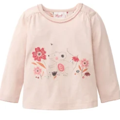 Langarmshirt "Maus" puderrosa 50/56