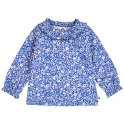 Langarmshirt mit Kragen „Primrose“ azure blue 80
