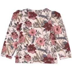 Langarmshirt mit Puffärmeln geblümt 74