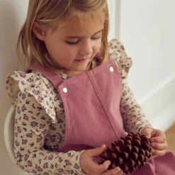 Langarmshirt mit Rüschen geblümt rose-oak128