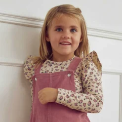 Langarmshirt mit Rüschen geblümt rose-oak128