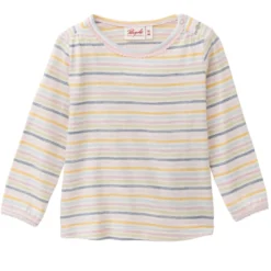Langarmshirt rosa-bunt geringelt 62/68