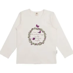 Langarmshirt "Schmetterling" weiß 116