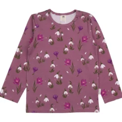 Langarmshirt "Schneeglöckchen" mauve 92