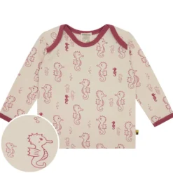 Langarmshirt "Seepferdchen" rouge 98/104