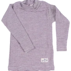 Langarmshirt Stehkragen Ringel beere 116