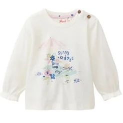 Langarmshirt "Sunny Days" weiß 98/104