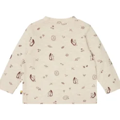 Langarmshirt "Waldleben" hellbeige 62/68