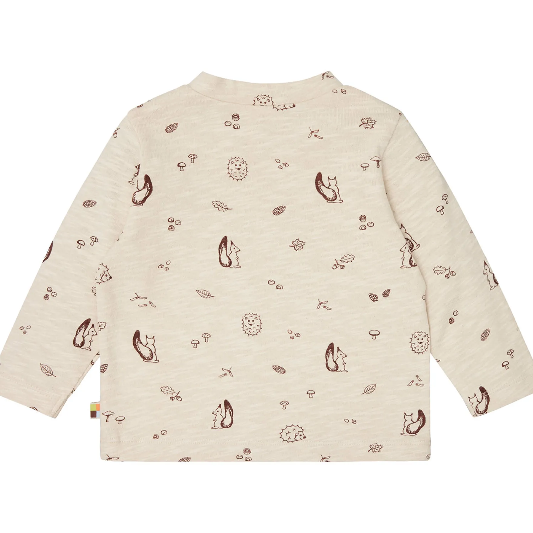 Langarmshirt "Waldleben" hellbeige 62/68