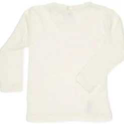Langarmshirt Wolle Seide natur 92