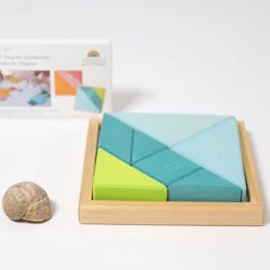 Legespiel Tangram türkis
