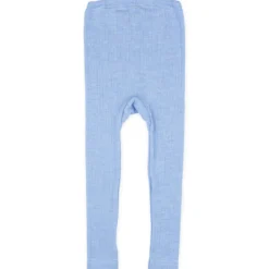 Leggings Baumwolle Wolle Seide hellblau 92