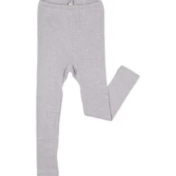 Leggings Baumwolle Wolle Seide grau 92