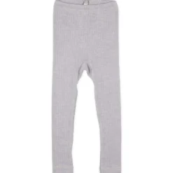 Leggings Baumwolle Wolle Seide grau 92