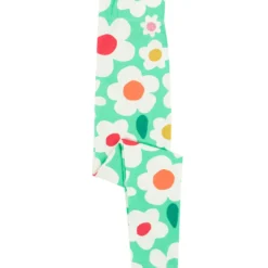 Leggings "Blumen" türkis 92